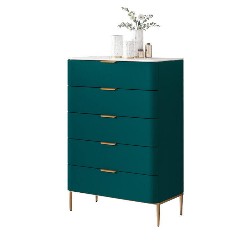 Glam Chest Engineered Wood Bedroom Storage Chest with Drawers