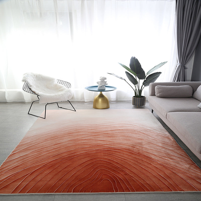 Dark Green Graphic Rug Polyester Modern Rug Stain Resistant Rug for Home Decor