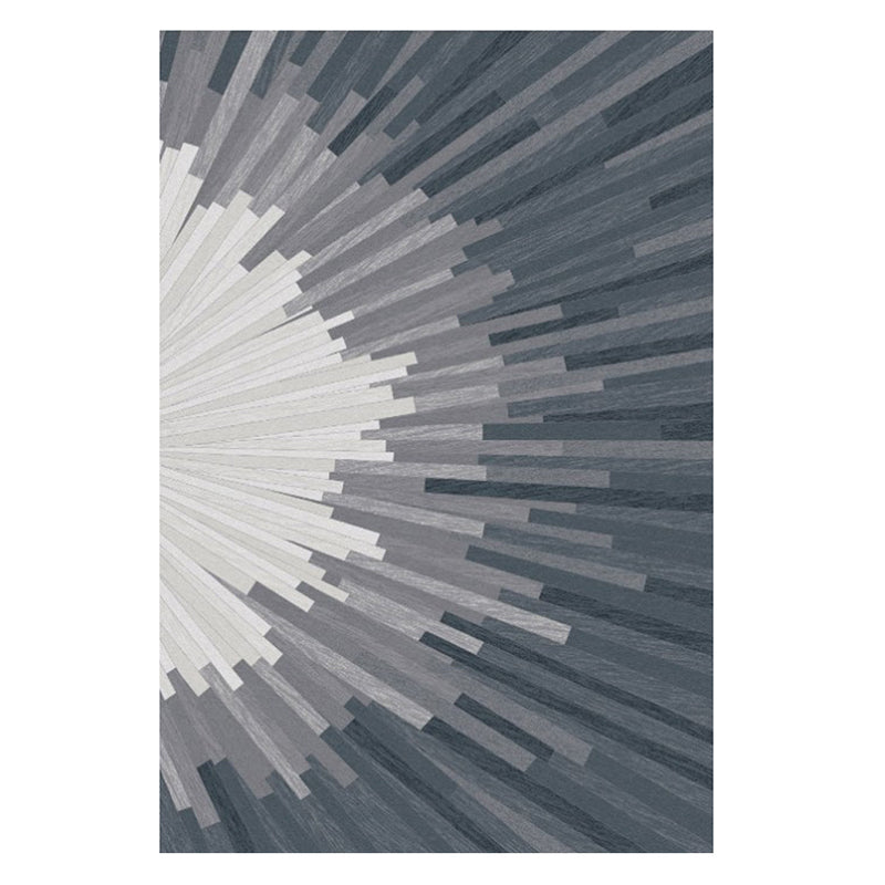 Gorgeous Grey Indoor Rug Polyester Graphic Rug Washable Rug for Home Decor