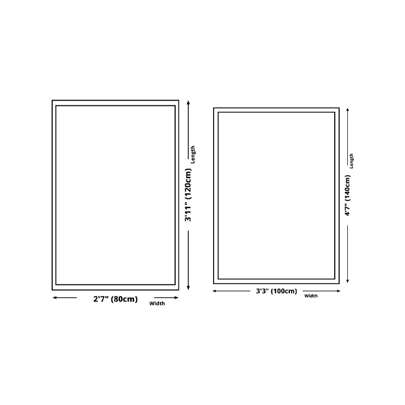 Modern Grey Rug Polyester Geometric Area Rug Washable Rug for Home Decor