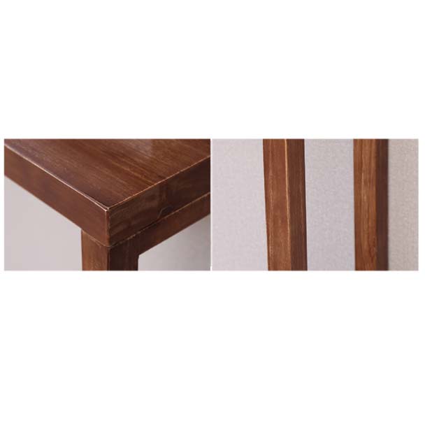 Mid-Century Modern Pine Console Sofa Table Rectangle End Table for Hall