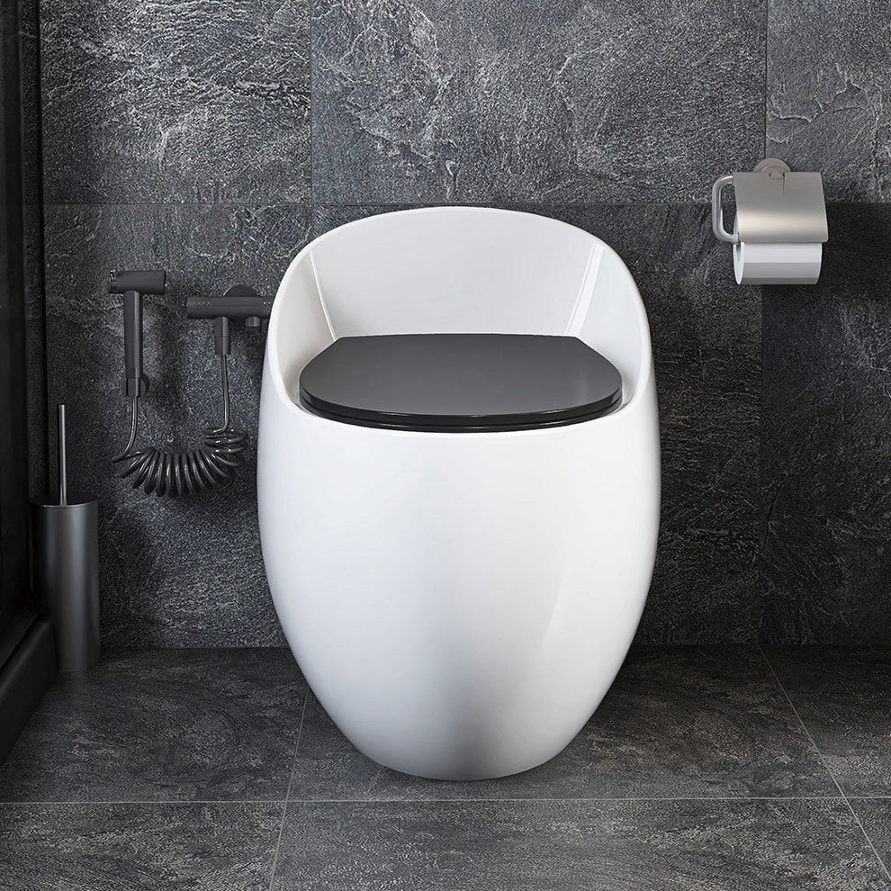Siphon Jet Porcelain Toilet One Piece Toilet Floor Mounted Urine Toilet