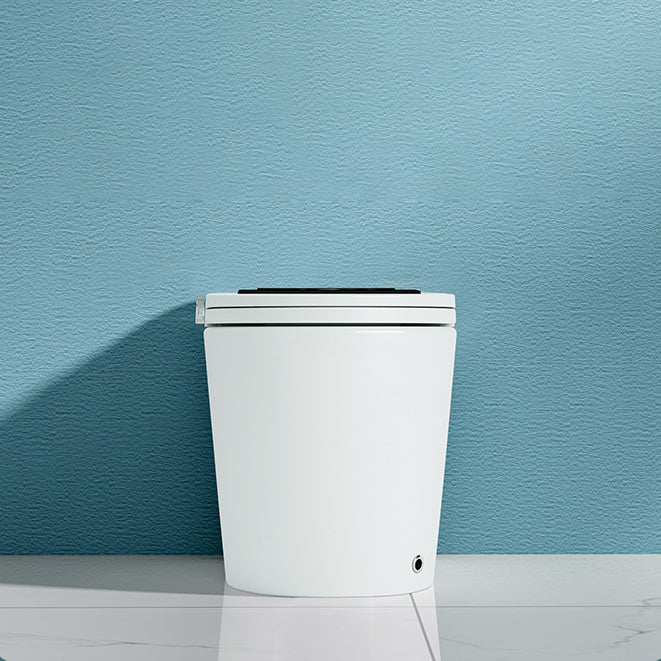 Modern Heated Seat Flush Toilet Floor Mount White Toilet Bowl with Toilet Seat