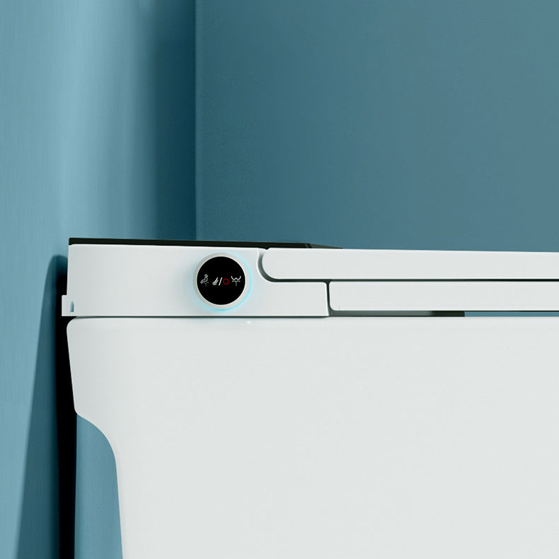 Modern Heated Seat Flush Toilet Floor Mount White Toilet Bowl with Toilet Seat