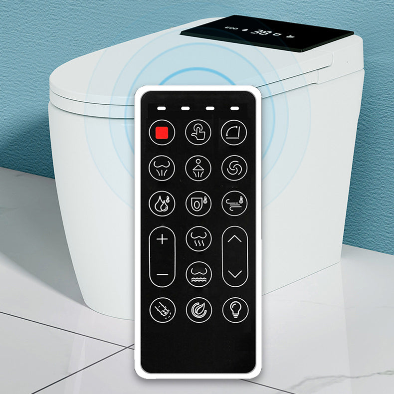 Modern Heated Seat Flush Toilet Floor Mount White Toilet Bowl with Toilet Seat