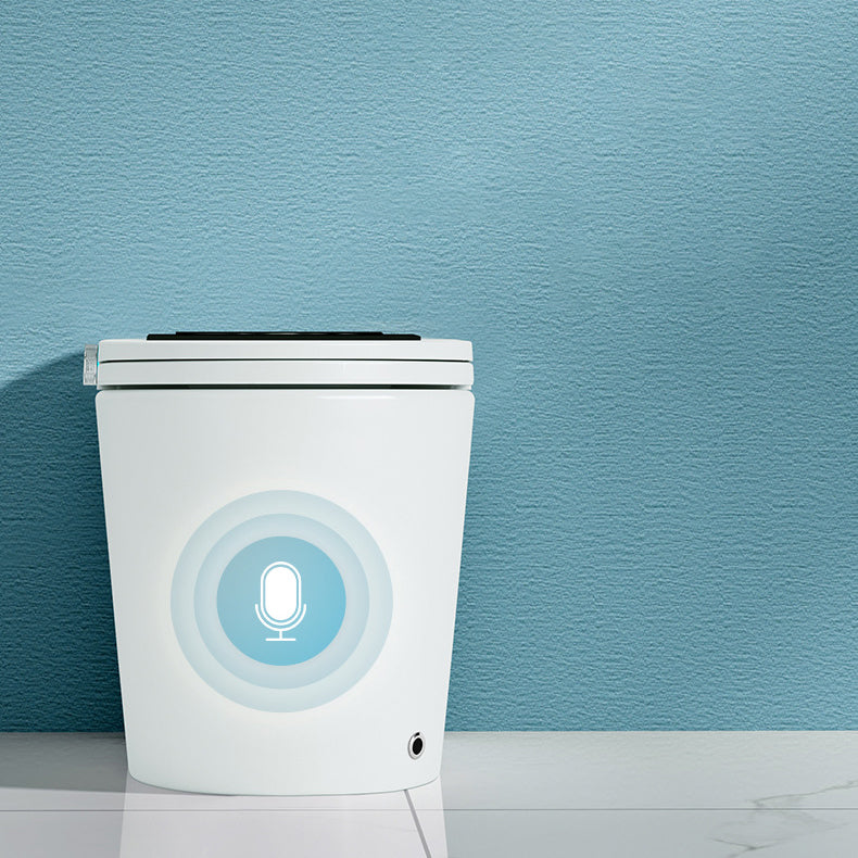 Modern Heated Seat Flush Toilet Floor Mount White Toilet Bowl with Toilet Seat