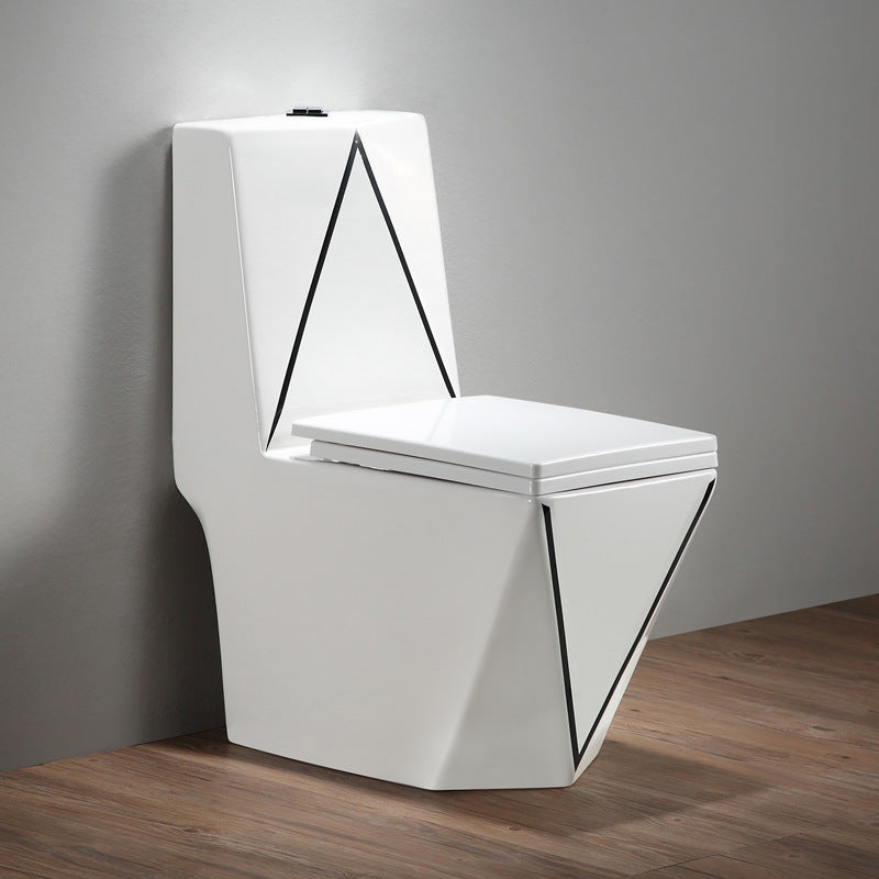 Modern Siphon Jet Toilet Bowl All-In-One Floor Mounted Urine Toilet