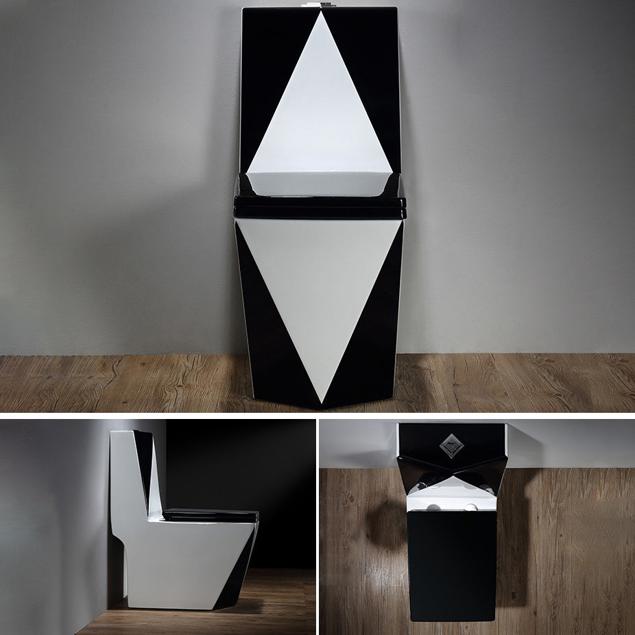 Modern Siphon Jet Toilet Bowl All-In-One Floor Mounted Urine Toilet