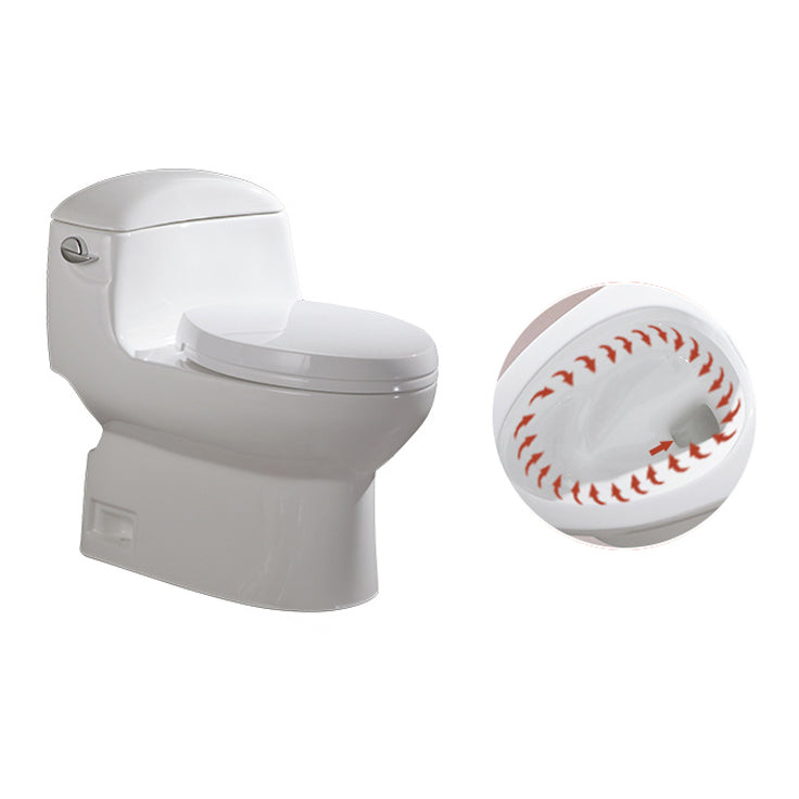 Traditional Seat Included One Piece Toilet Floor Mounted Toilet Bowl for Washroom