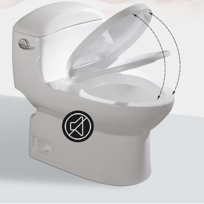 Traditional Seat Included One Piece Toilet Floor Mounted Toilet Bowl for Washroom