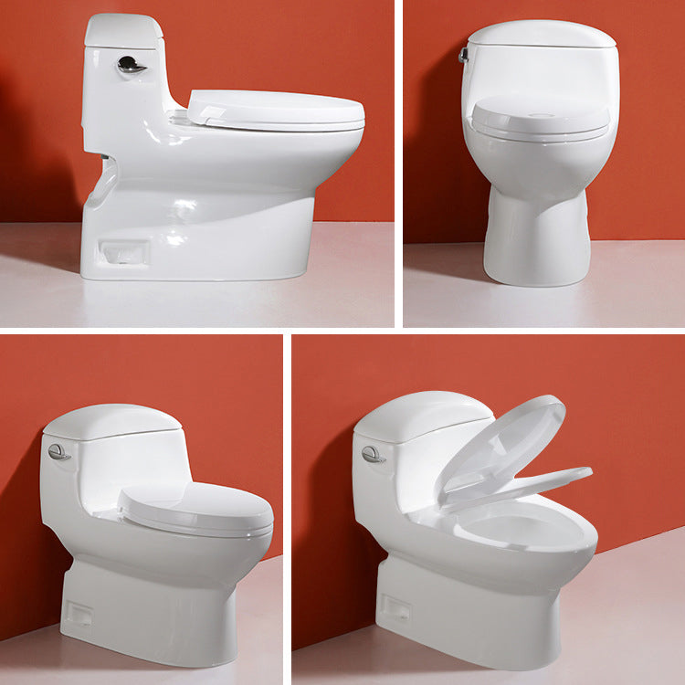 Traditional Seat Included One Piece Toilet Floor Mounted Toilet Bowl for Washroom