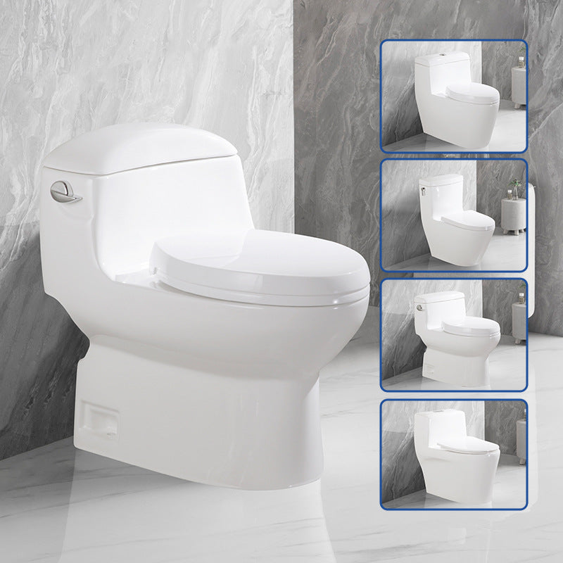 Traditional Seat Included One Piece Toilet Floor Mounted Toilet Bowl for Washroom
