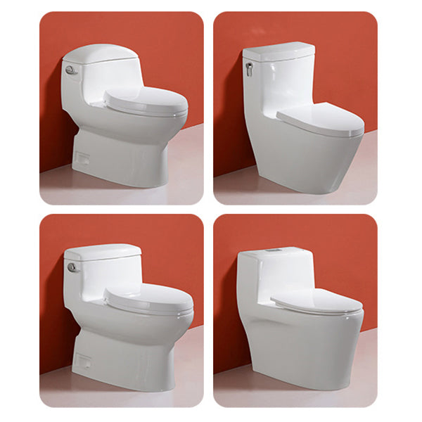 Traditional Seat Included One Piece Toilet Floor Mounted Toilet Bowl for Washroom