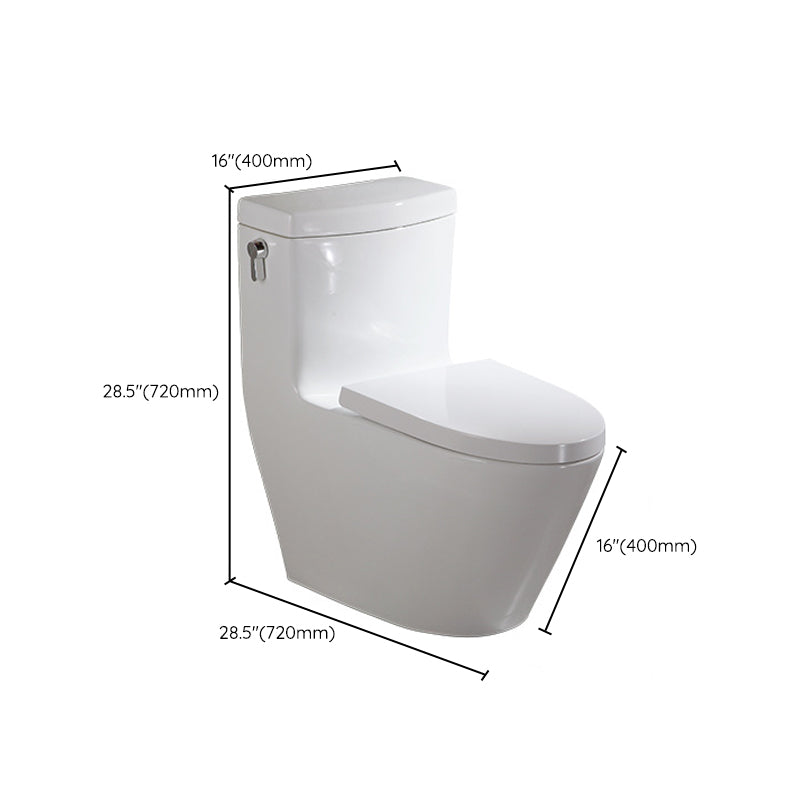 Traditional Seat Included One Piece Toilet Floor Mounted Toilet Bowl for Washroom