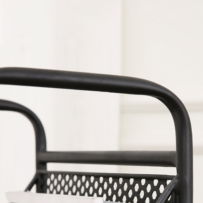 Urban Bookshelf Closed Back Metal Vertical Shelf for Living Room