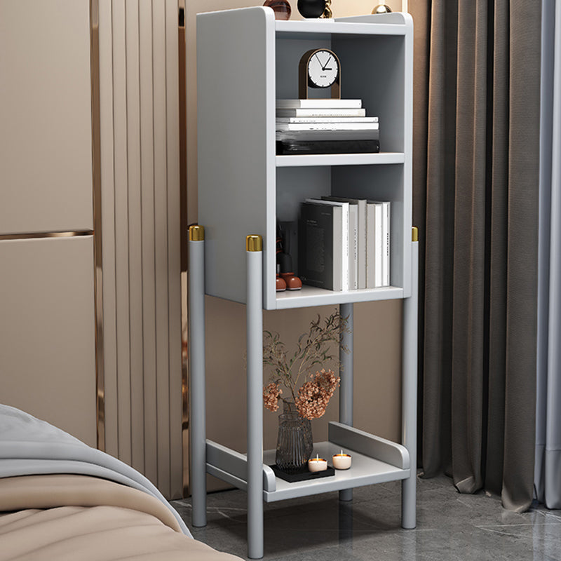 Urban Rubberwood Shelf Bookcase Closed Back Vertical Shelf for Living Room