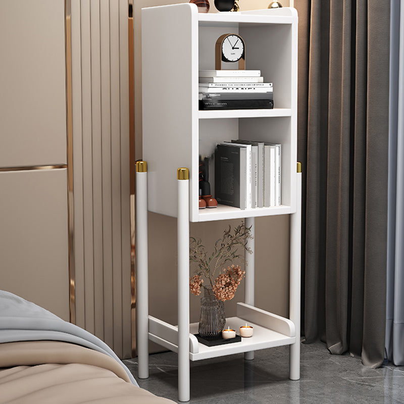 Urban Rubberwood Shelf Bookcase Closed Back Vertical Shelf for Living Room