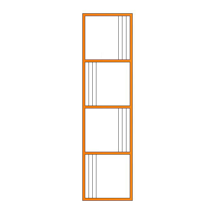 Glam Metal Open Shelf Bookcase Vertical Etagere Shelves Included Bookshelf for Bedroom