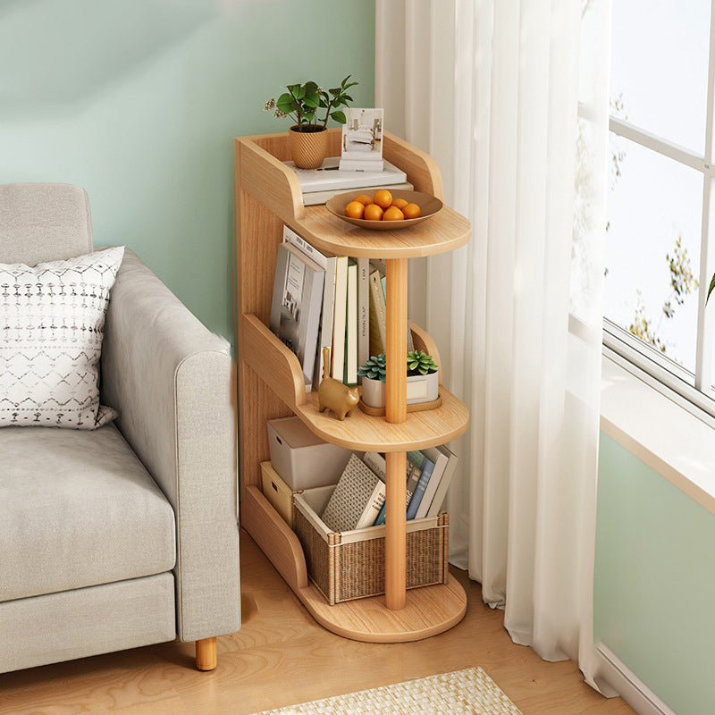 Engineered Wood Bookshelf Modern Standard Bookcase with Shelves