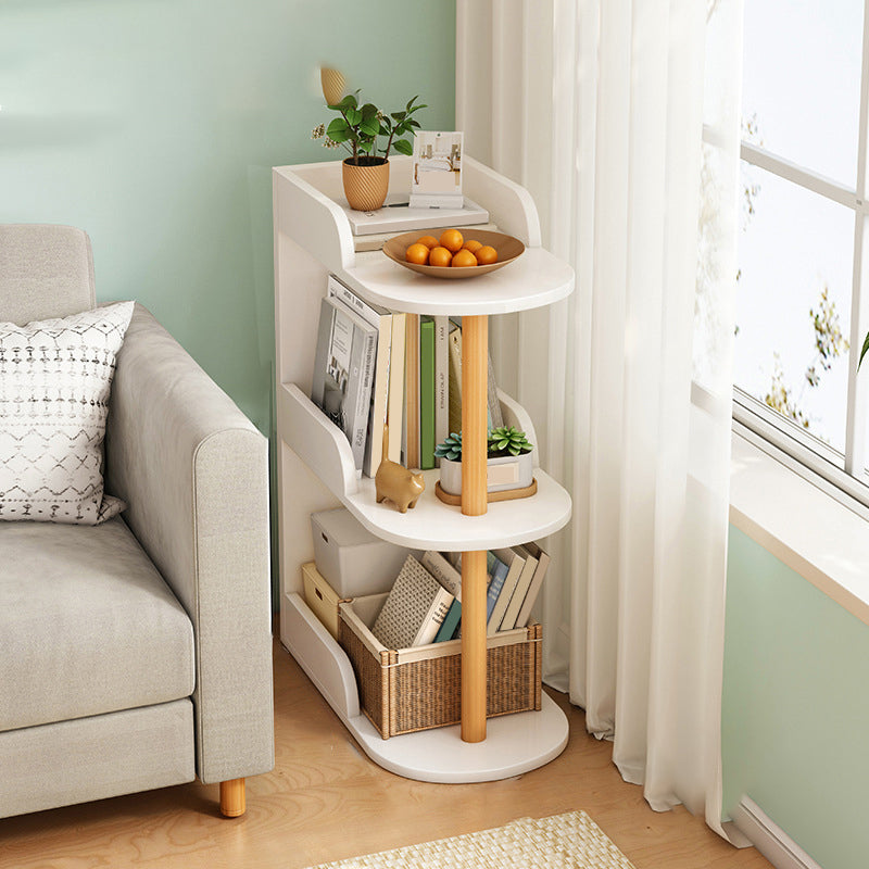 Engineered Wood Bookshelf Modern Standard Bookcase with Shelves