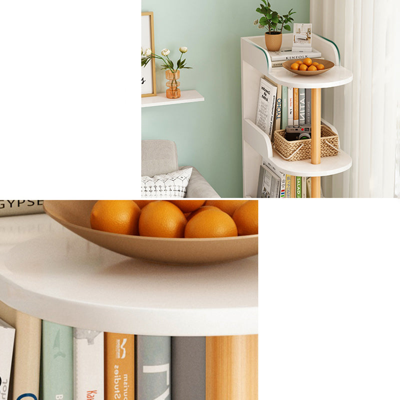 Engineered Wood Bookshelf Modern Standard Bookcase with Shelves