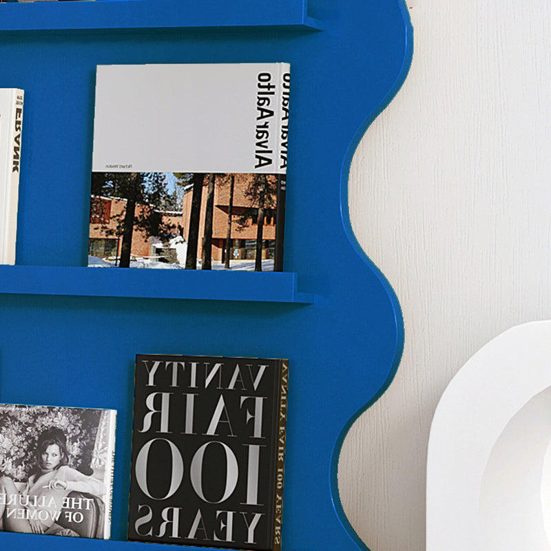 Urban Etagere Metal Bookshelf Closed Back Vertical Bookcase for Living Room