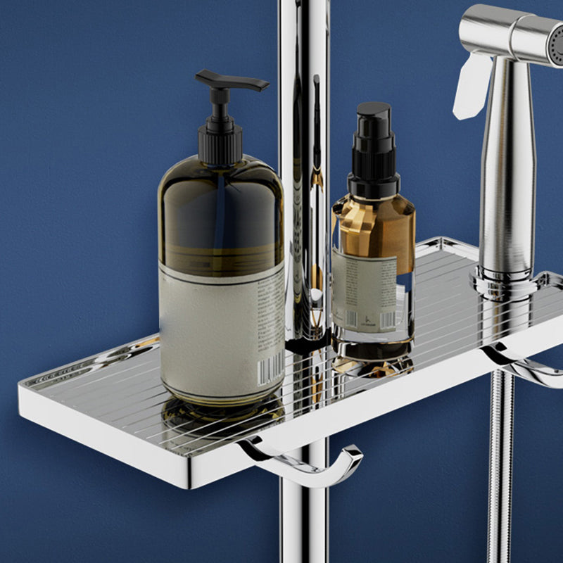 Modern Shower System Handle Lever Wall Mounted Copper Shower System