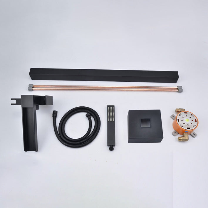 Modern Freestanding Tub Filler Trim Copper Floor Mounted Freestanding Bathtub Faucet
