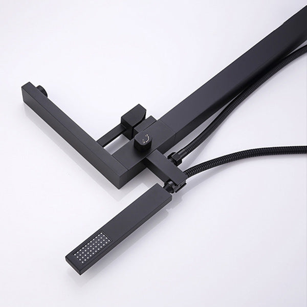 Modern Freestanding Tub Filler Trim Copper Floor Mounted Freestanding Bathtub Faucet