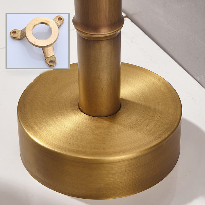 Modern Freestanding Bathtub Faucet Brass Floor Mount Free Standing Tub Filler Faucet