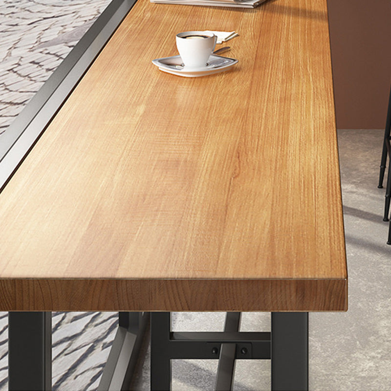 Rectangular Bar-height Table Solid Wood Bar Table with 41.3-inch Height