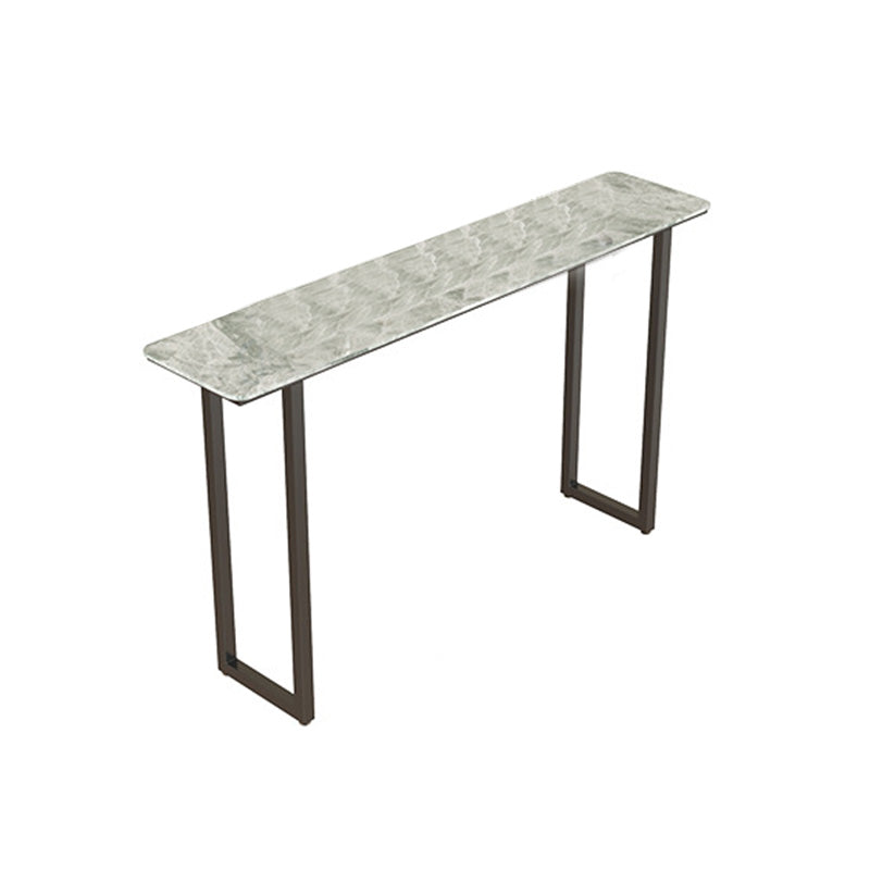 Stone Top Table Industrial Style Bistro Pub Table for Patio Use