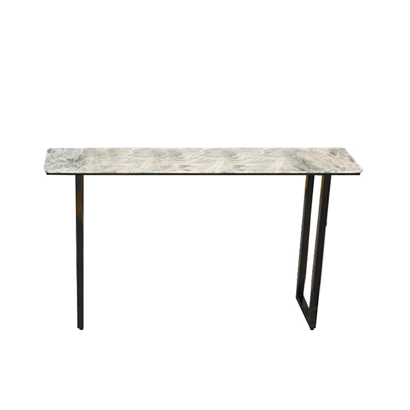 Stone Top Table Industrial Style Bistro Pub Table for Patio Use