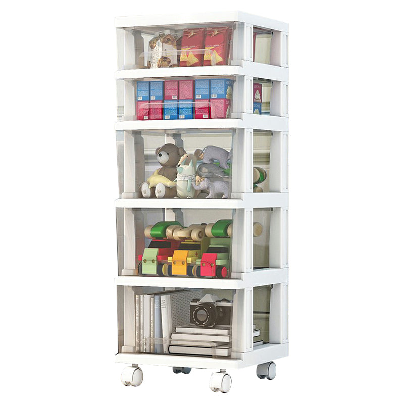 Contemporary Storage Cabinet with Legs 5-drawer Wardrobe Armoire