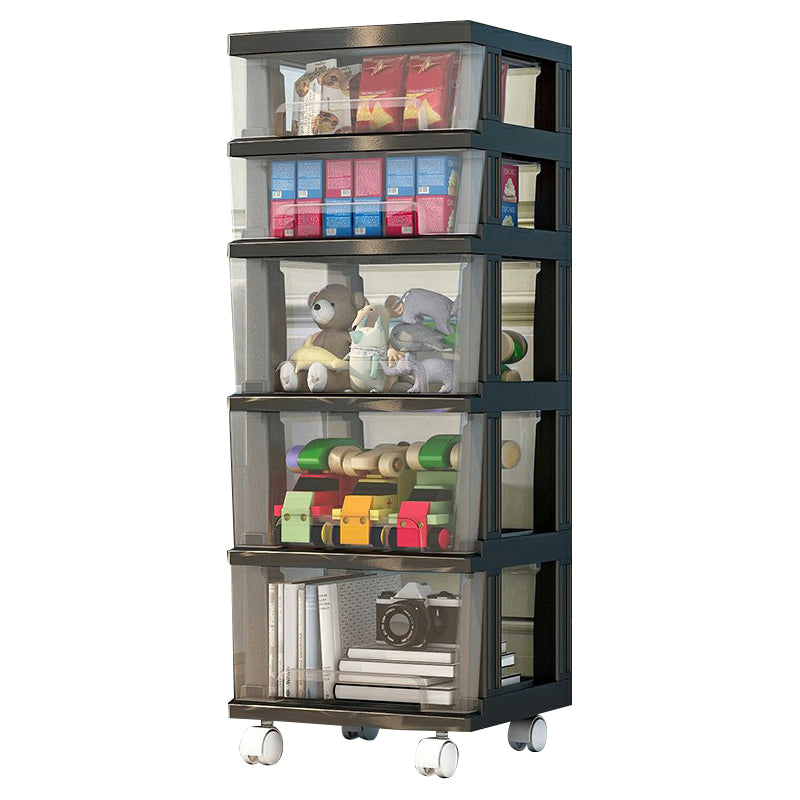 Contemporary Storage Cabinet with Legs 5-drawer Wardrobe Armoire