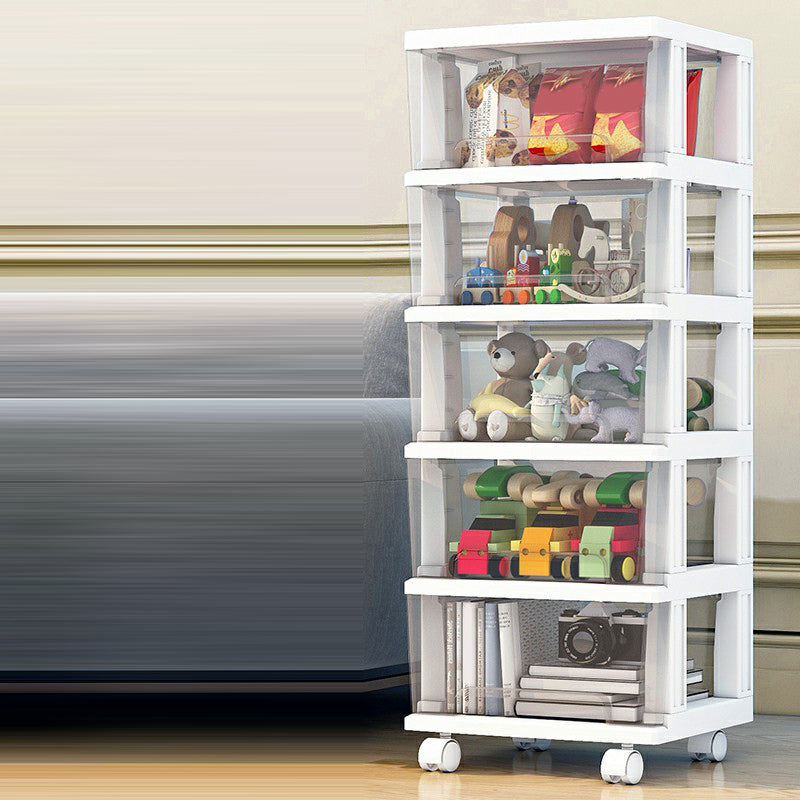 Contemporary Storage Cabinet with Legs 5-drawer Wardrobe Armoire