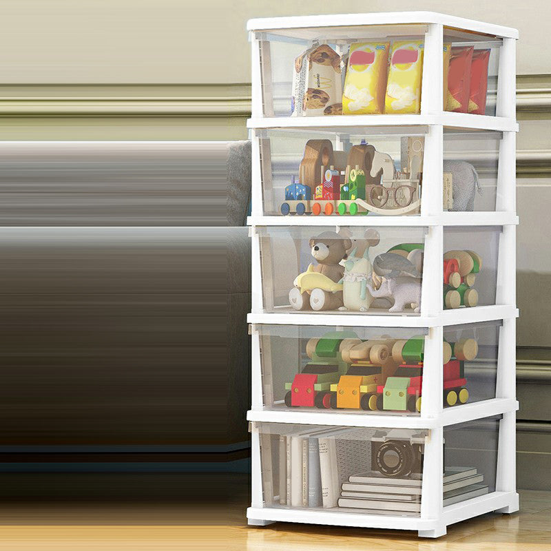 Contemporary Storage Cabinet with Legs 5-drawer Wardrobe Armoire