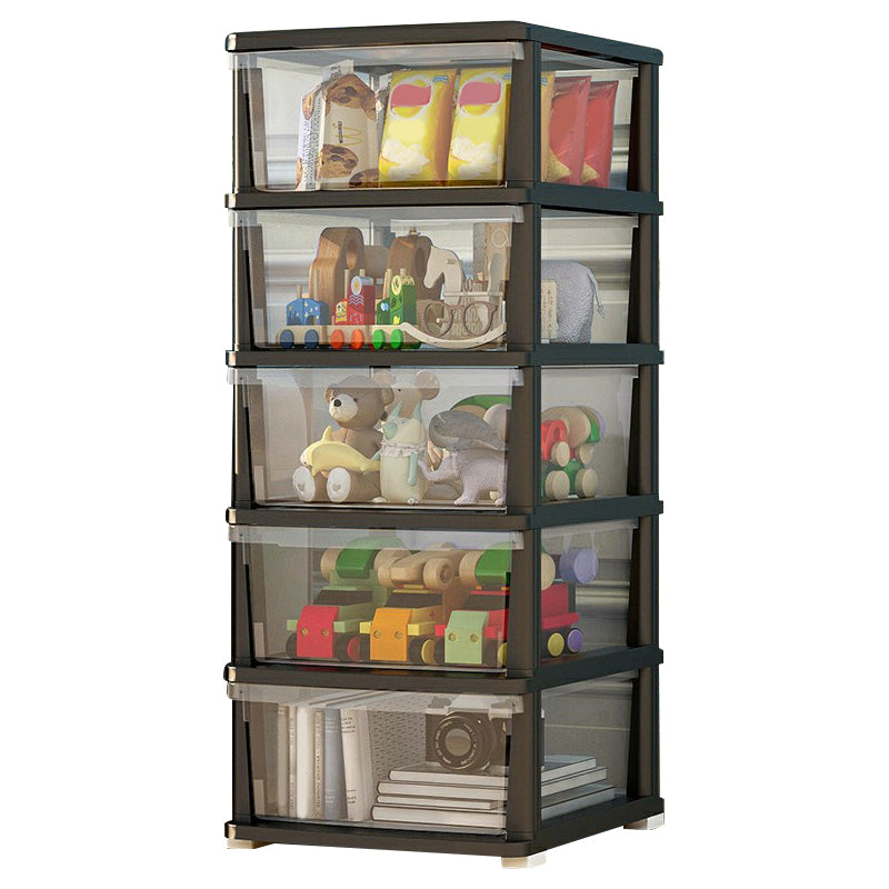 Contemporary Storage Cabinet with Legs 5-drawer Wardrobe Armoire