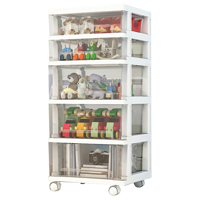 Contemporary Storage Cabinet with Legs 5-drawer Wardrobe Armoire