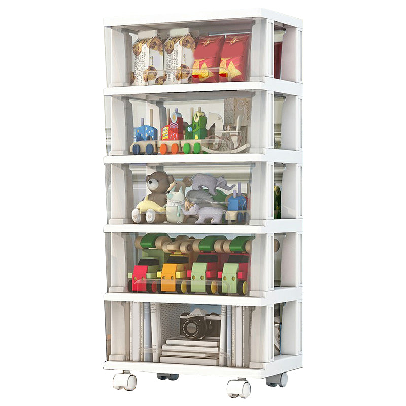 Contemporary Storage Cabinet with Legs 5-drawer Wardrobe Armoire