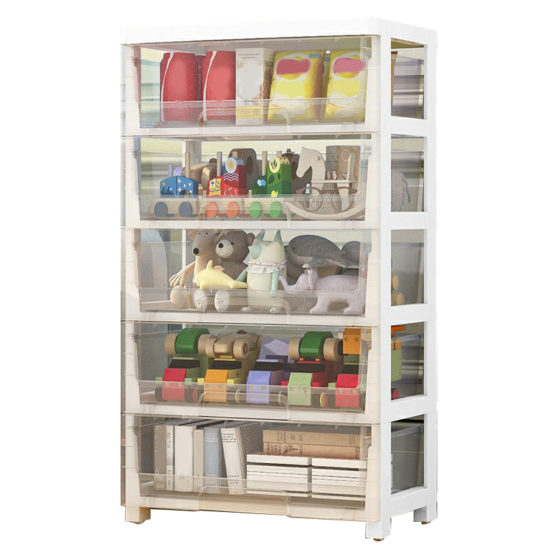 Contemporary Storage Cabinet with Legs 5-drawer Wardrobe Armoire