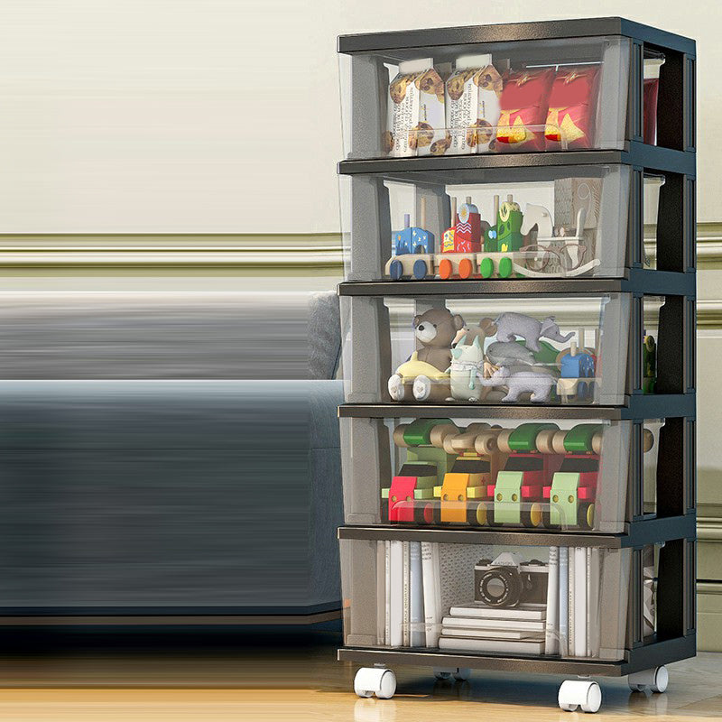 Contemporary Storage Cabinet with Legs 5-drawer Wardrobe Armoire