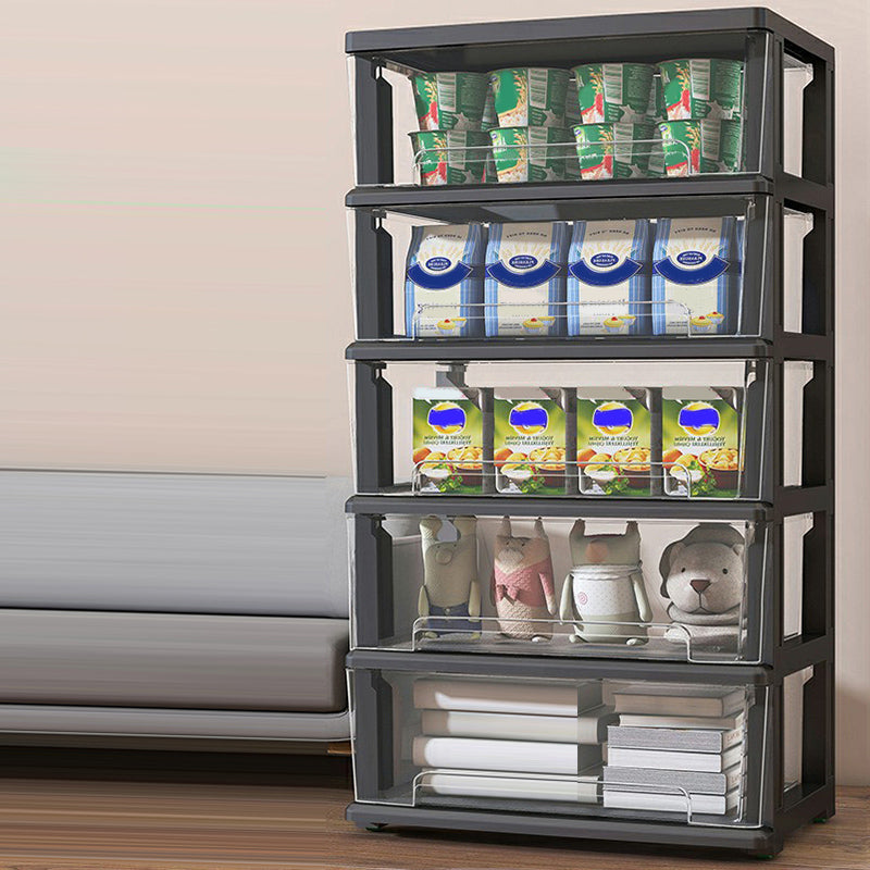 Contemporary Storage Cabinet with Legs 5-drawer Wardrobe Armoire