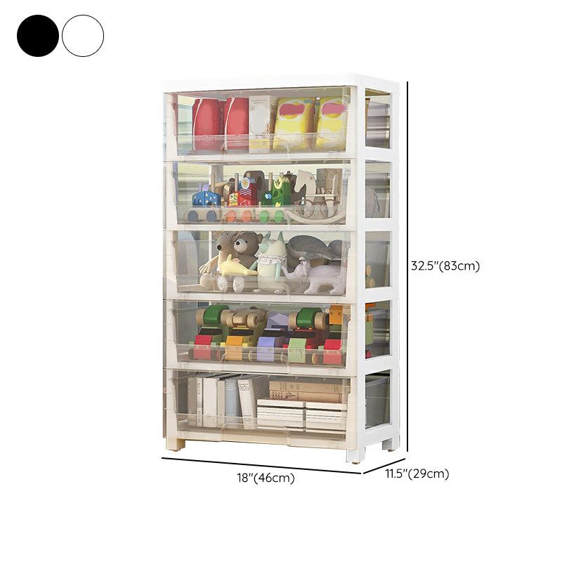 Contemporary Storage Cabinet with Legs 5-drawer Wardrobe Armoire