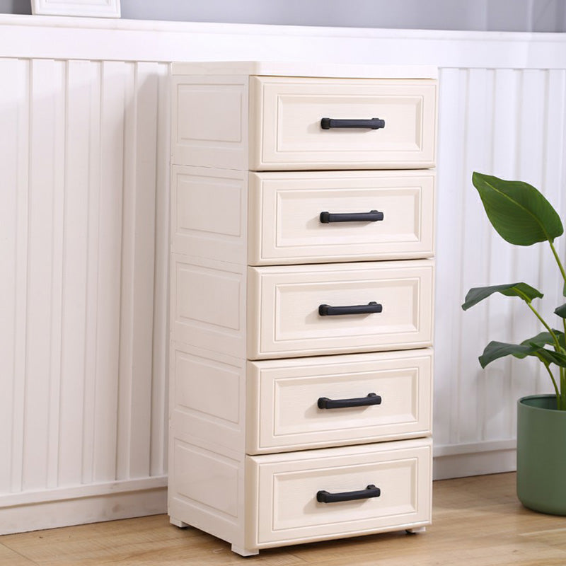 Contemporary 5-drawer Storage Cabinet Plastic Wardrobe Armoire