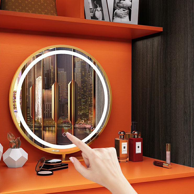 Modern Black Wardrobe for Home Mirrored Finish Cabinet with Glass Doors