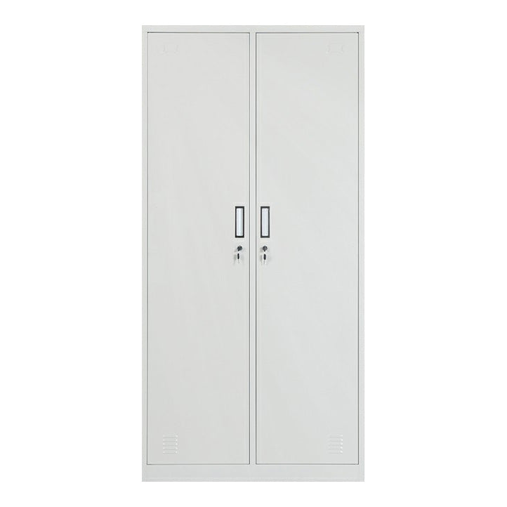 Modern Metal Wardrobe for Home Matte Finish Cabinet with Hinged Doors