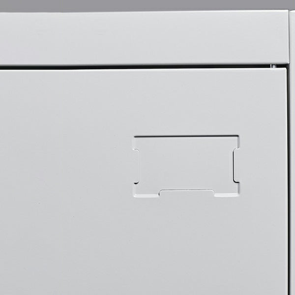 Modern Metal Wardrobe for Home Matte Finish Cabinet with Hinged Doors