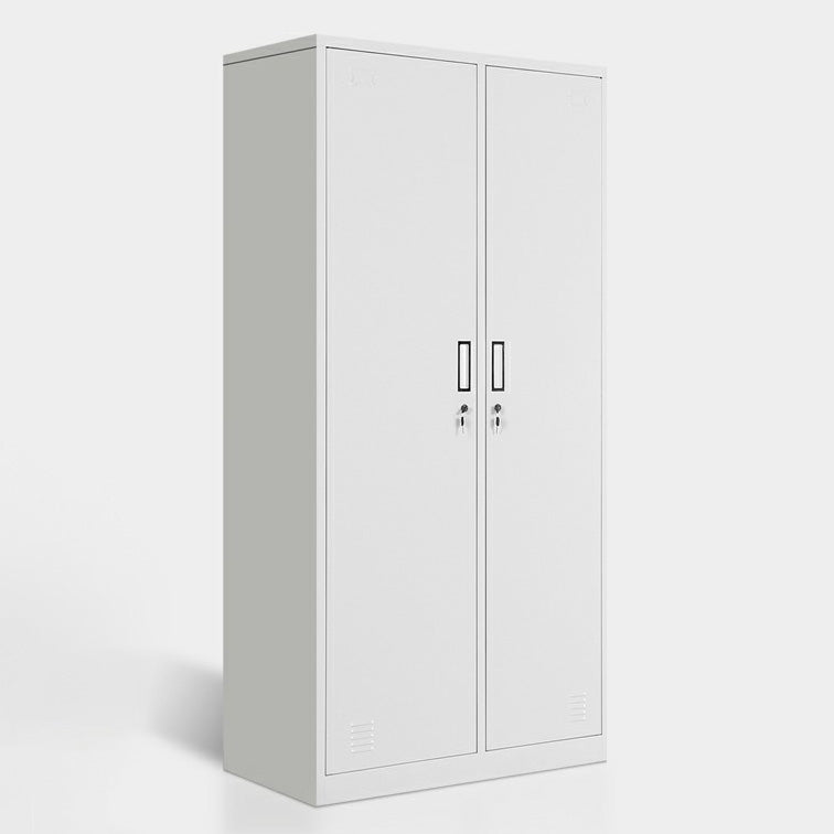 Modern Metal Wardrobe for Home Matte Finish Cabinet with Hinged Doors
