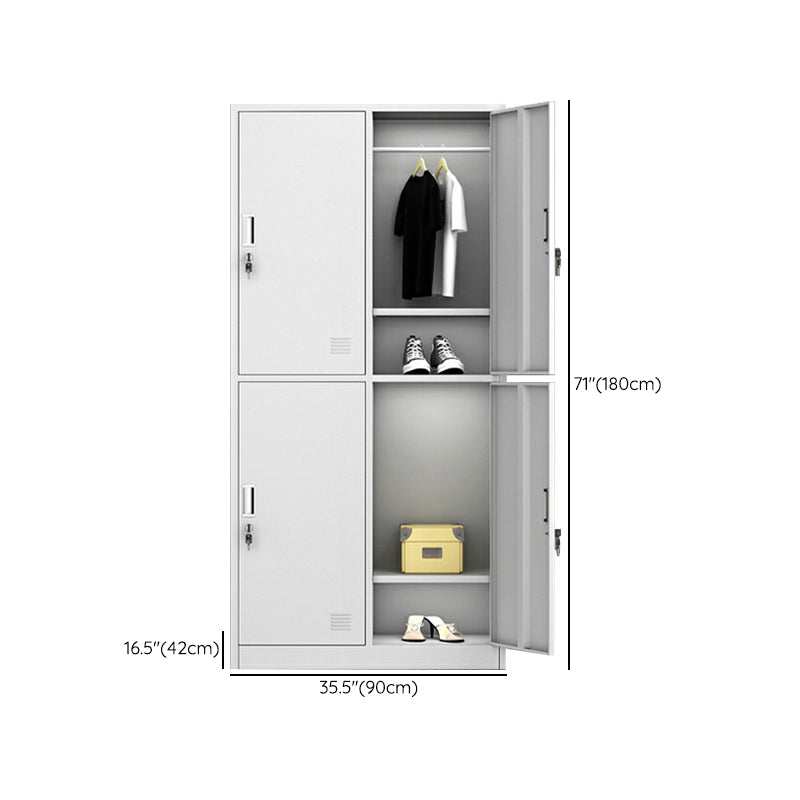 Hinged Door Storage Cabinet for Home Contemporary Metal Cabinet